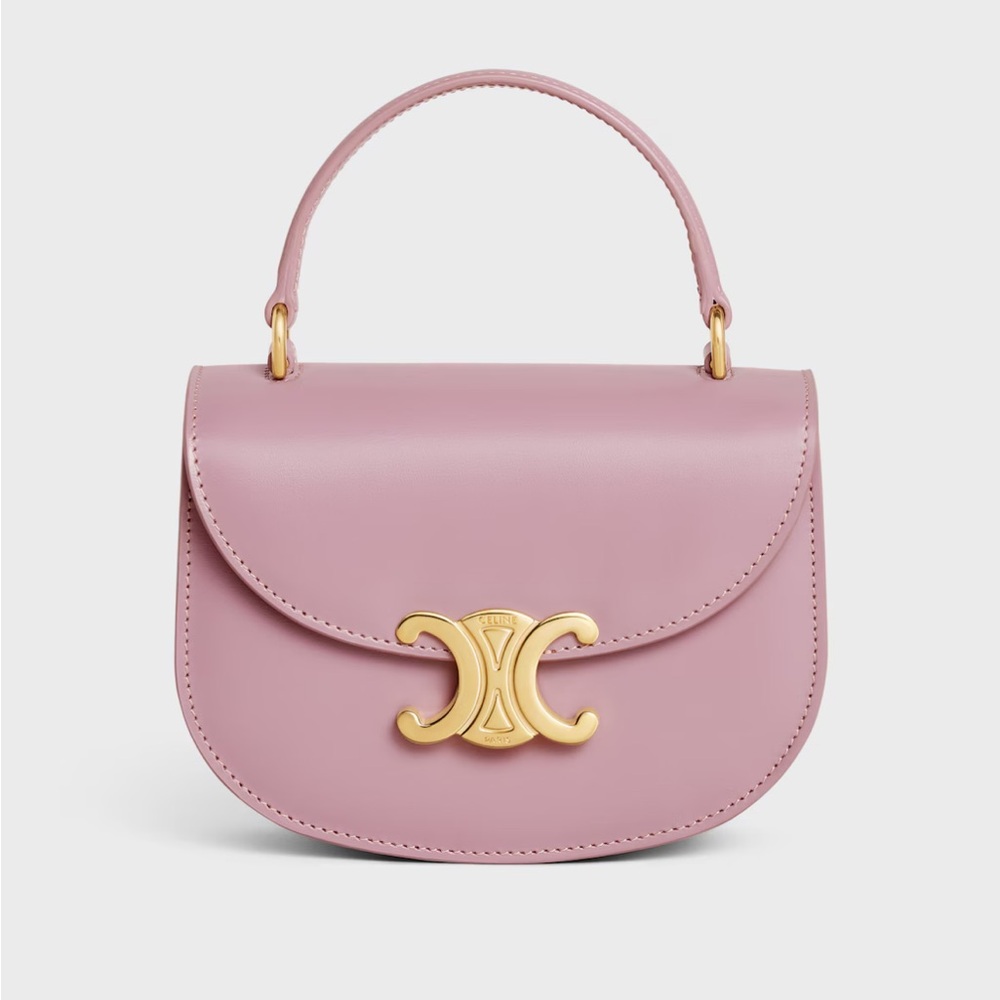 Celine Pink Mini Bag with Gold Detail